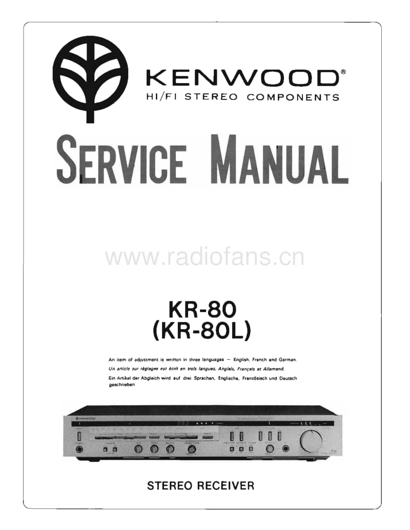 Kenwood-KR-80-Service-Manual电路原理图.pdf_第1页