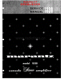 Marantz-1030-Service-Manual电路原理图.pdf