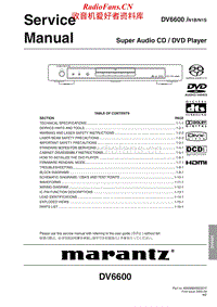 Marantz-DV-6600-Service-Manual电路原理图.pdf