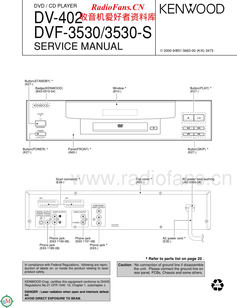 Kenwood-DV-402-Service-Manual电路原理图.pdf_第1页