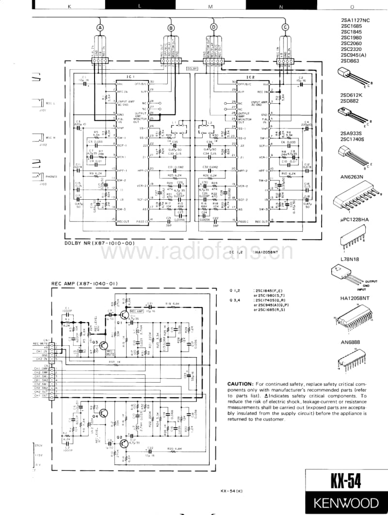 Kenwood-KX-54-Schematic电路原理图.pdf_第3页