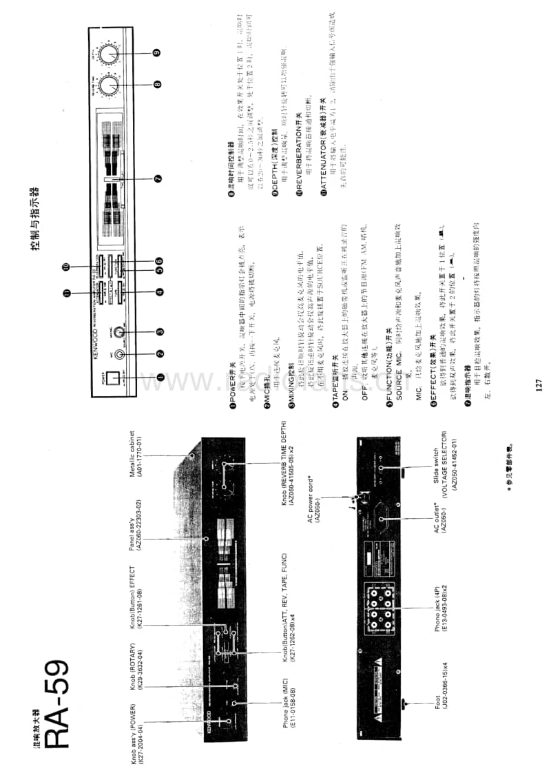 Kenwood-RA-59-Schematic电路原理图.pdf_第1页
