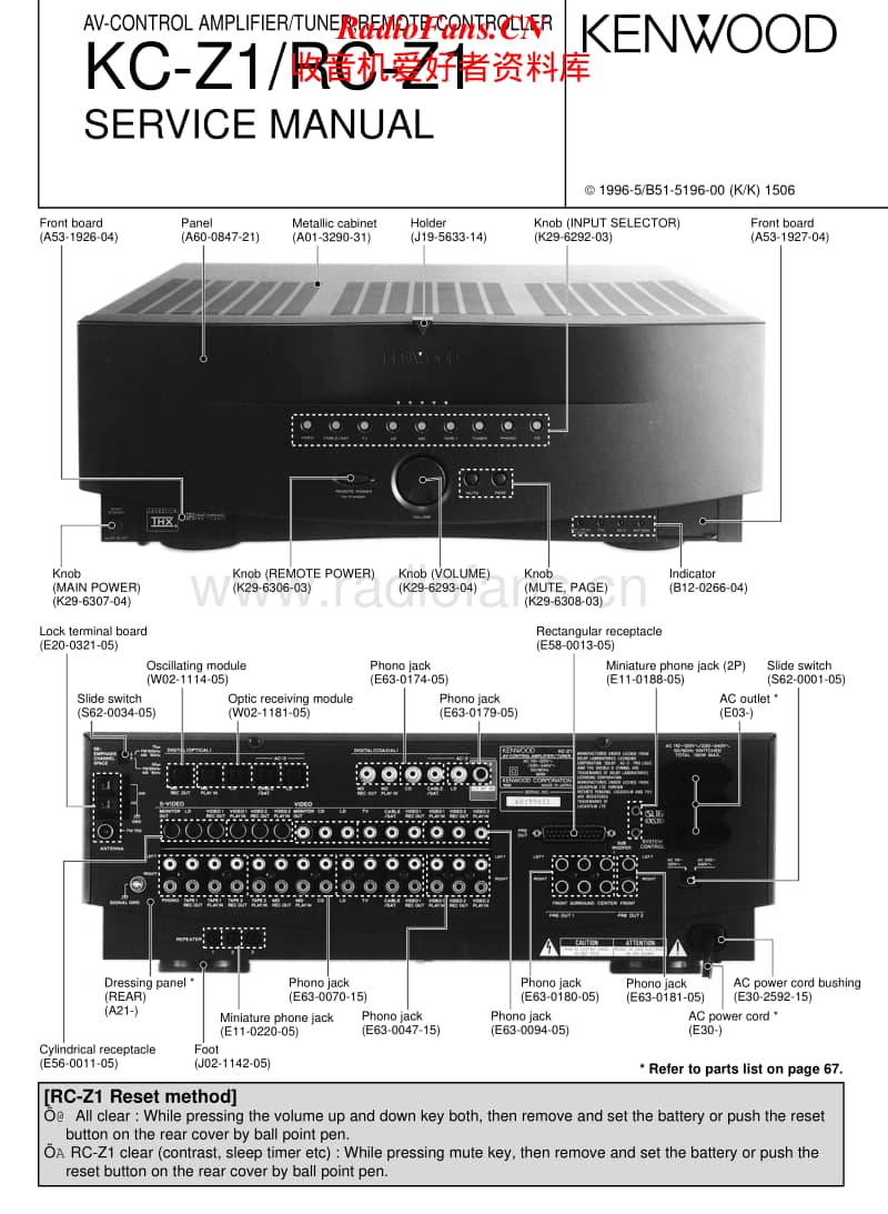Kenwood-KCZ-1-Service-Manual电路原理图.pdf_第1页