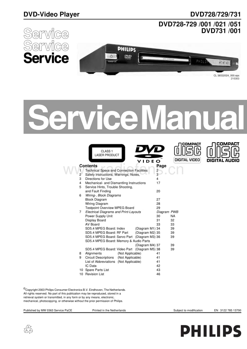 Philips-DVD-728-729-Service-Manual电路原理图.pdf_第1页