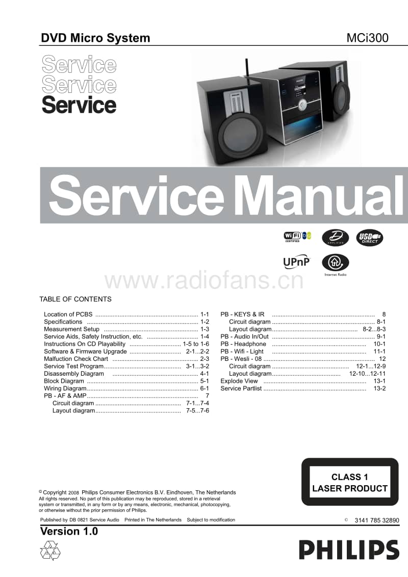 Philips-MCI-300-Service-Manual电路原理图.pdf_第1页