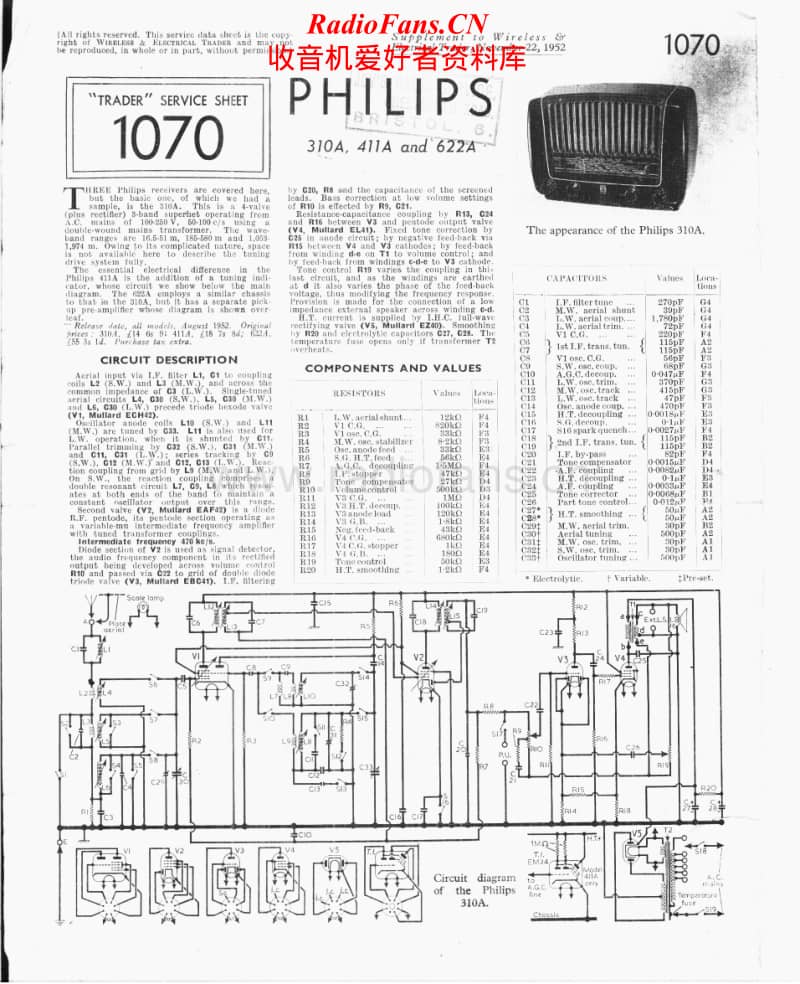 Philips-622-A-Service-Manual电路原理图.pdf_第1页