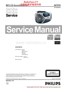 Philips-AZ-1816-Service-Manual电路原理图.pdf