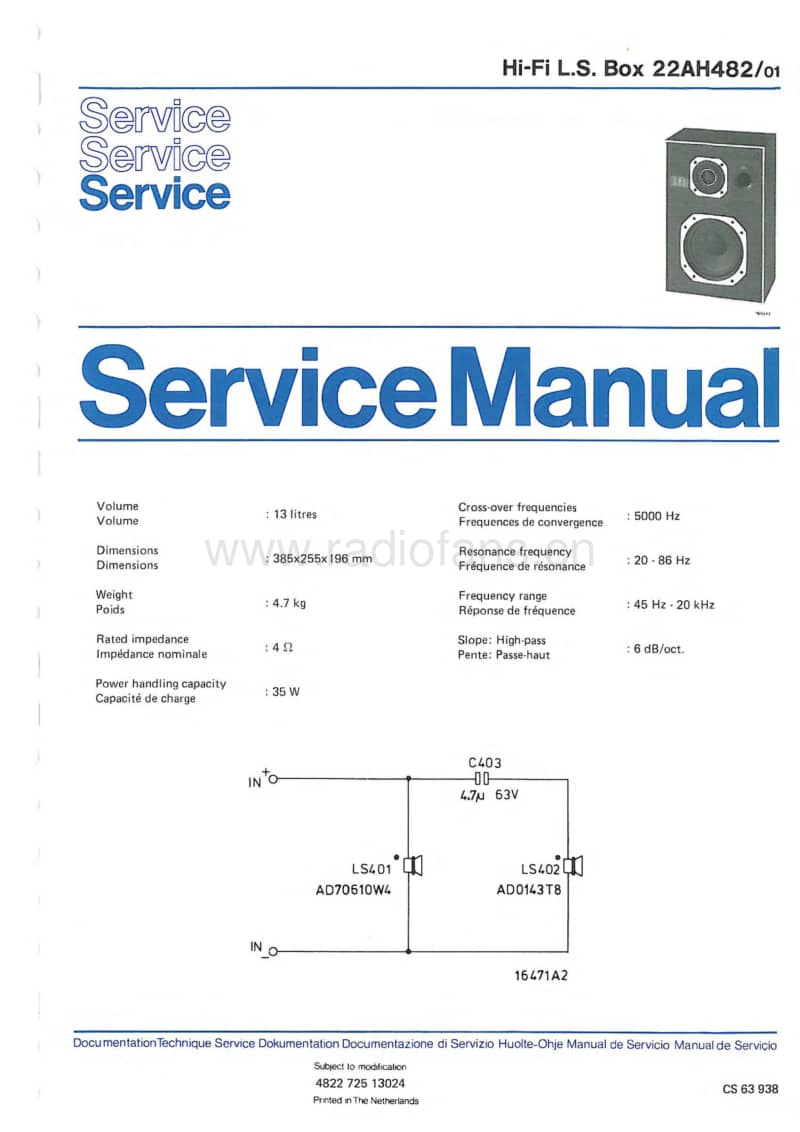 Philips-22-AH-482-Service-Manual电路原理图.pdf_第3页