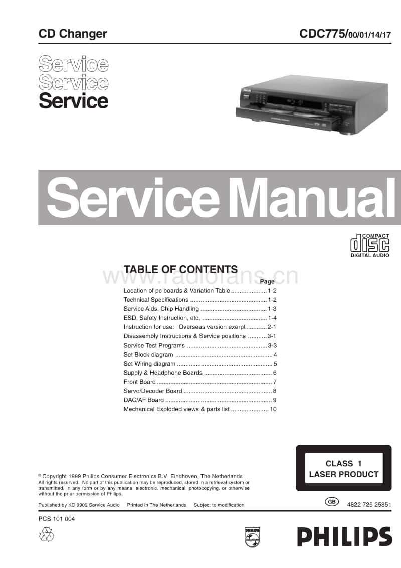 Philips-CDC-775-Service-Manual电路原理图.pdf_第1页