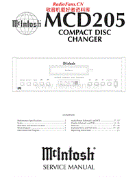 McIntosh-MCD-205-Service-Manual电路原理图.pdf