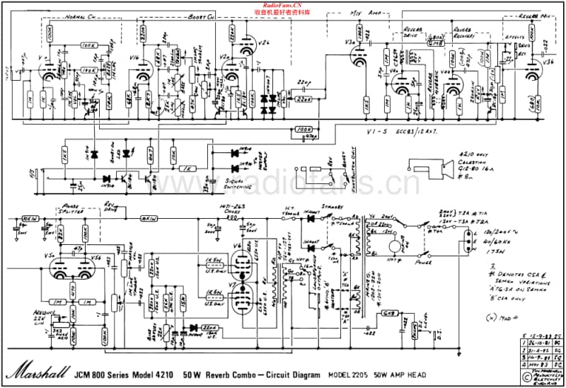 Marshall-4210-50W-Schematic电路原理图.pdf_第1页