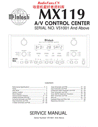 McIntosh-MX-119-Service-Manual电路原理图.pdf