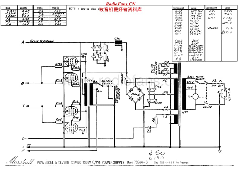 Marshall-2150-100W-Schematic电路原理图.pdf_第1页