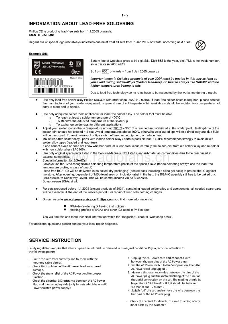 Philips-FWD-20-Service-Manual电路原理图.pdf_第3页