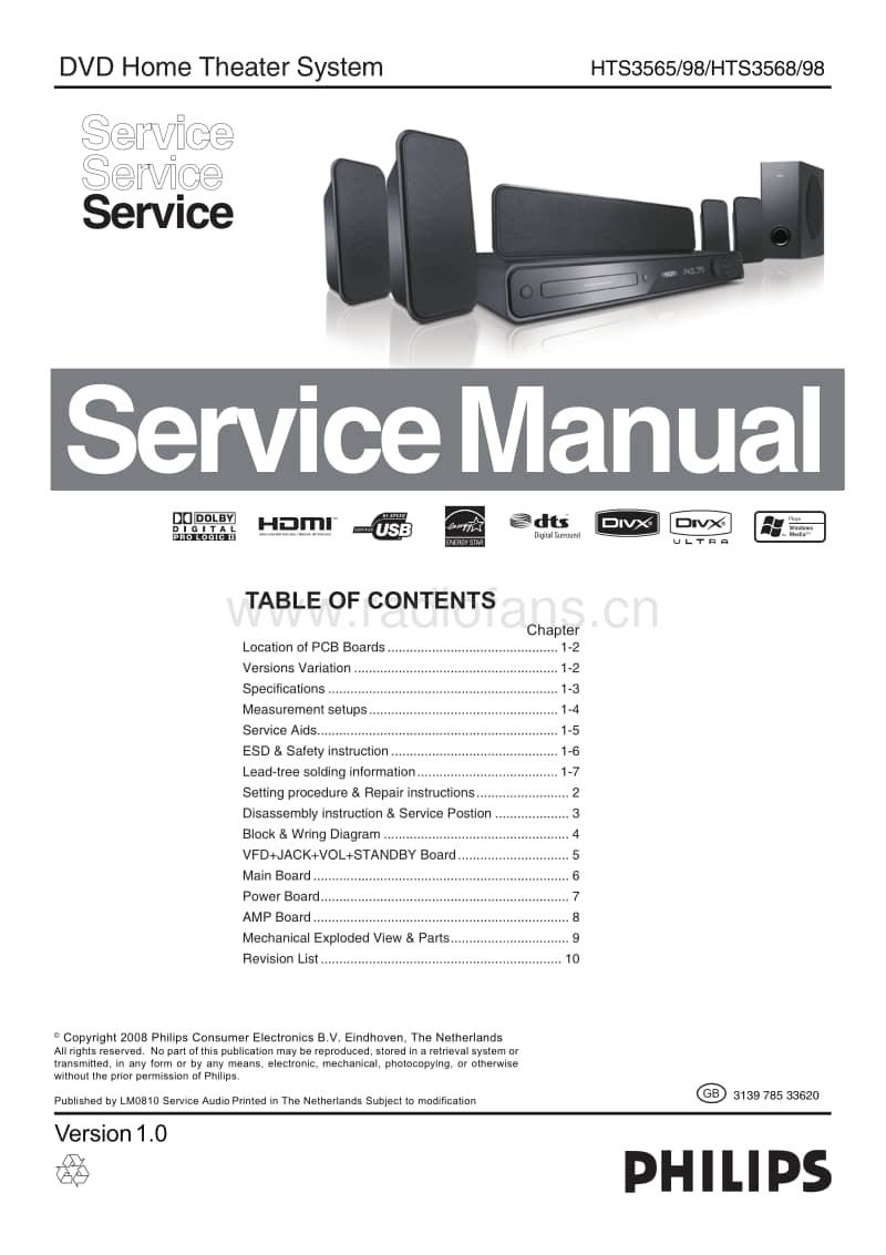 Philips-HTS-3565-Service-Manual电路原理图.pdf_第1页