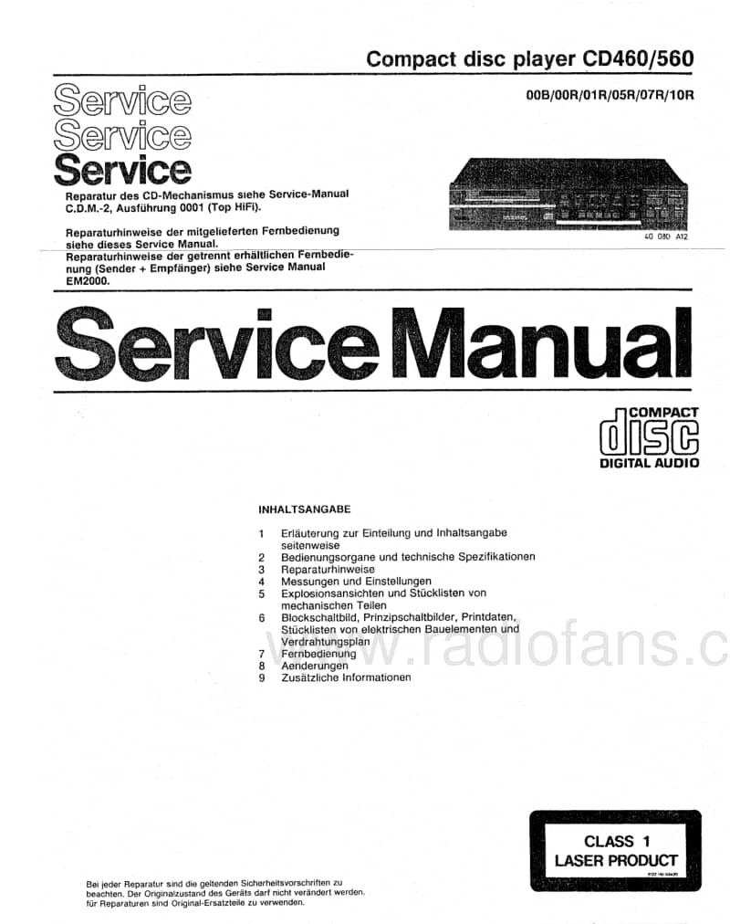 Philips-CD-460-Service-Manual-2电路原理图.pdf_第1页