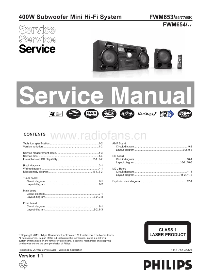Philips-FWM-654-Service-Manual电路原理图.pdf_第1页