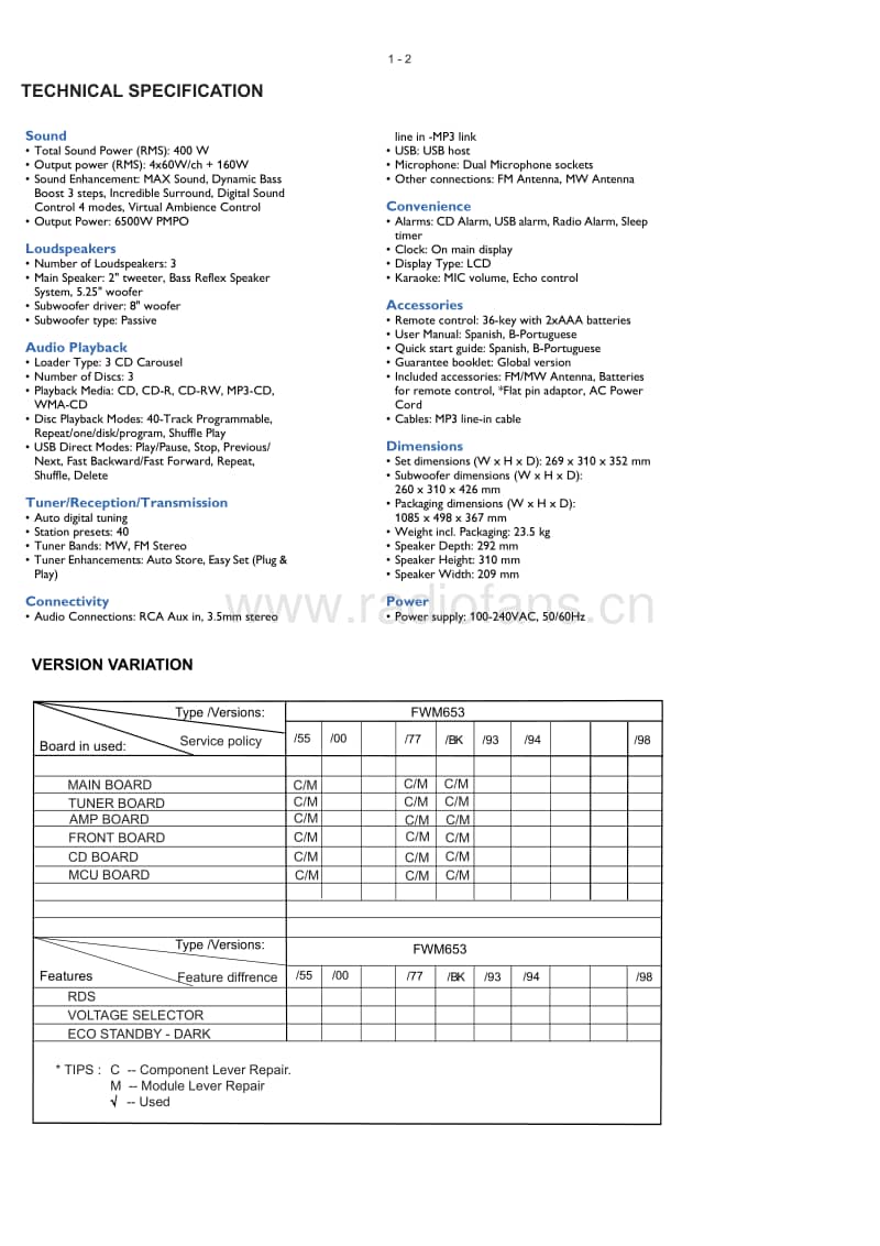 Philips-FWM-654-Service-Manual电路原理图.pdf_第2页
