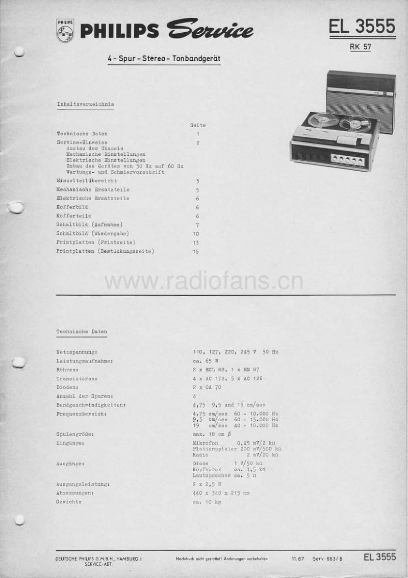 Philips-EL-3555-Service-Manual电路原理图.pdf_第1页