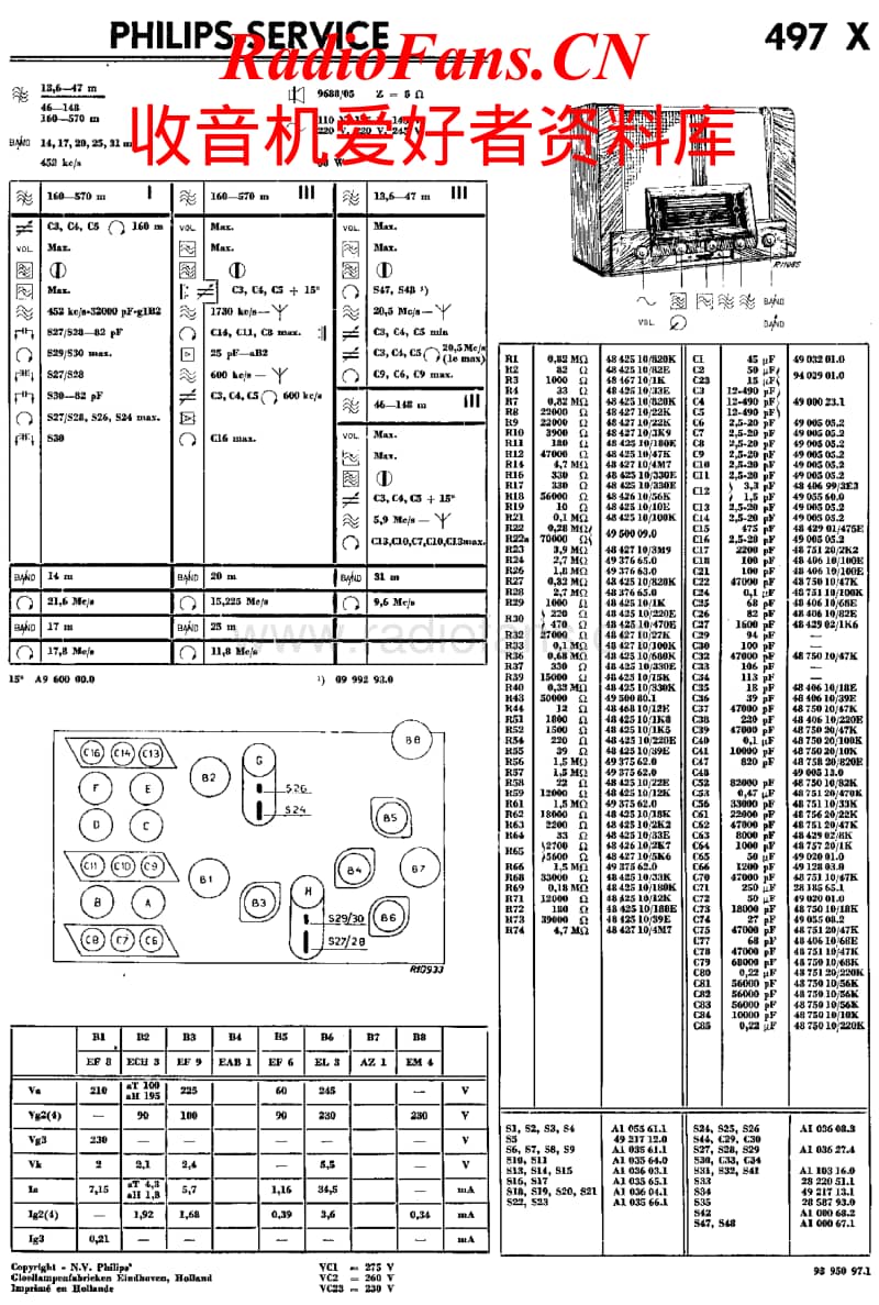 Philips-497-X-Service-Manual电路原理图.pdf_第1页