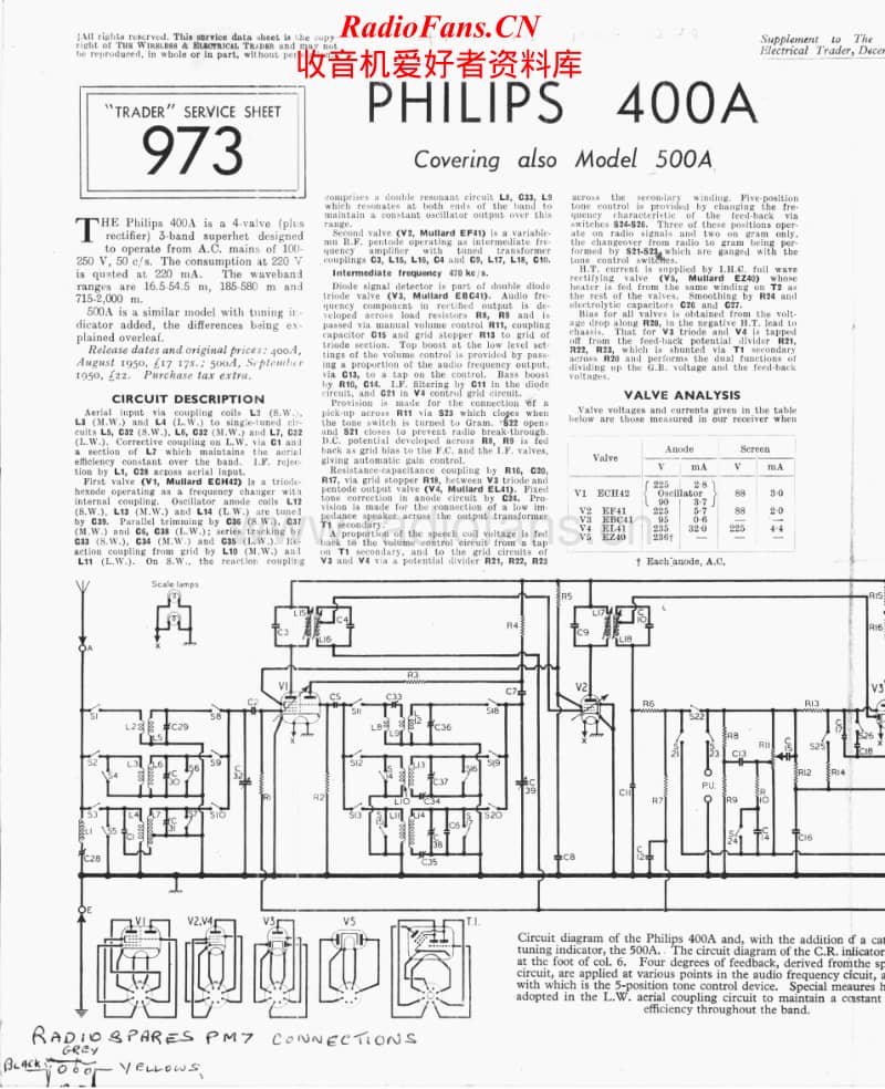 Philips-400-A-Service-Manual电路原理图.pdf_第1页