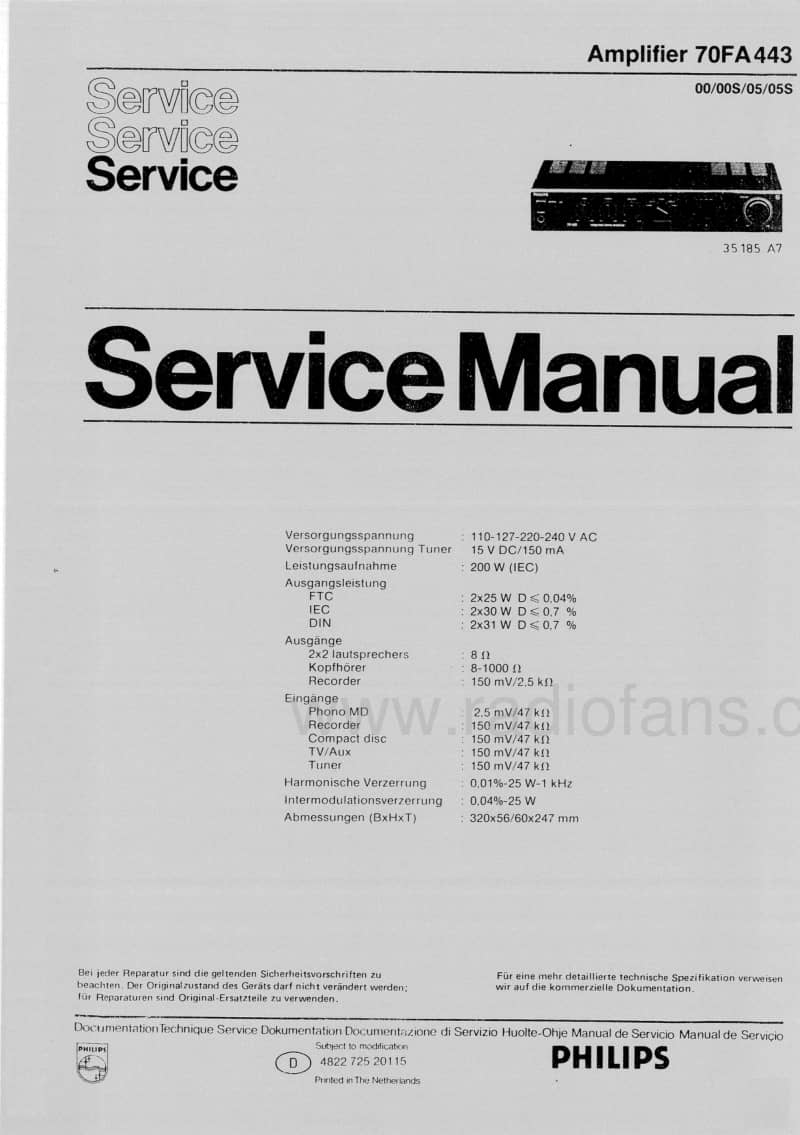 Philips-FA-443-Service-Manual电路原理图.pdf_第1页