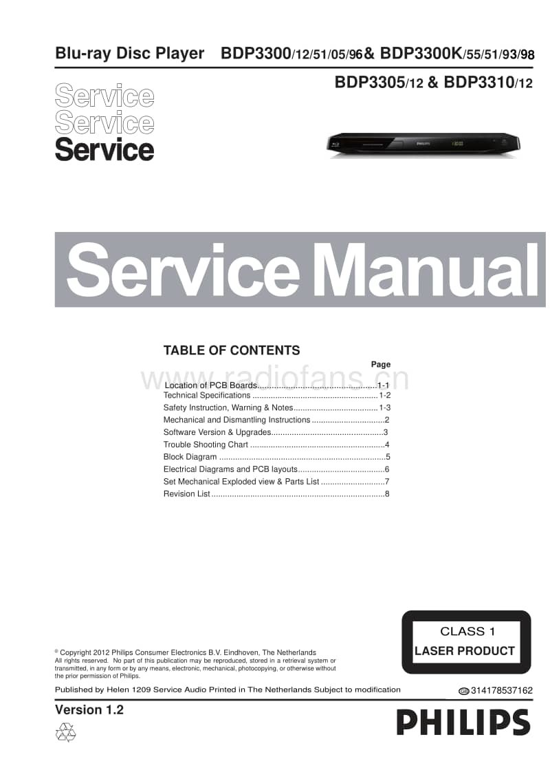 Philips-BDP-3305-Service-Manual电路原理图.pdf_第1页