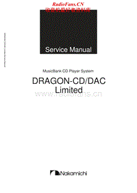 Nakamichi-Dragon-CD-Limited-Service-Manual电路原理图.pdf