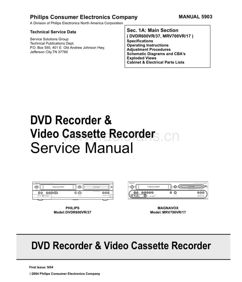 Philips-DVDR-600-VR-Service-Manual电路原理图.pdf_第2页