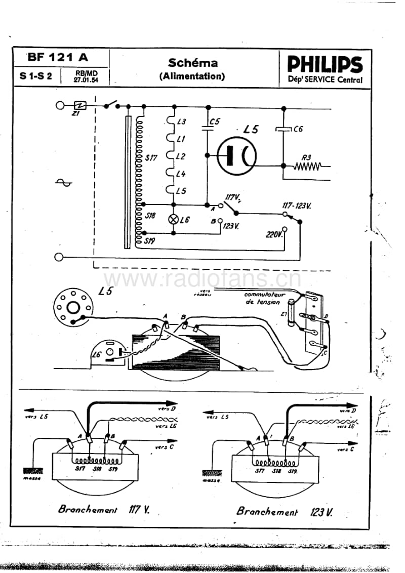 Philips-BF-121-A-Service-Manual电路原理图.pdf_第2页