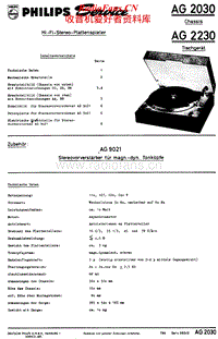 Philips-AG-2030-Service-Manual电路原理图.pdf