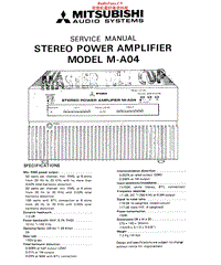 Mitsubishi-M-A04-service-manual电路原理图.pdf