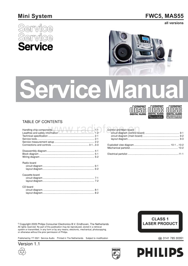 Philips-FWC-5-Service-Manual电路原理图.pdf_第1页