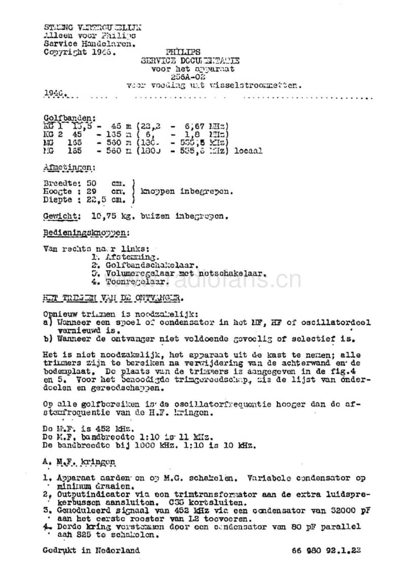Philips-256-A-Service-Manual电路原理图.pdf_第3页