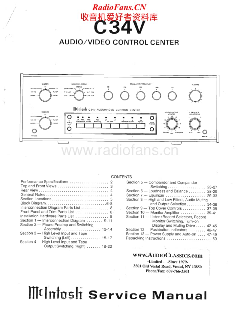 McIntosh-C-34-V-Service-Manual电路原理图.pdf_第1页