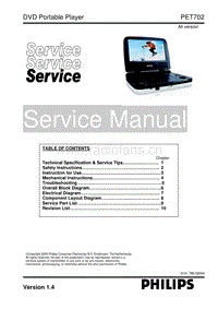 Philips-PET-702-Service-Manual电路原理图.pdf