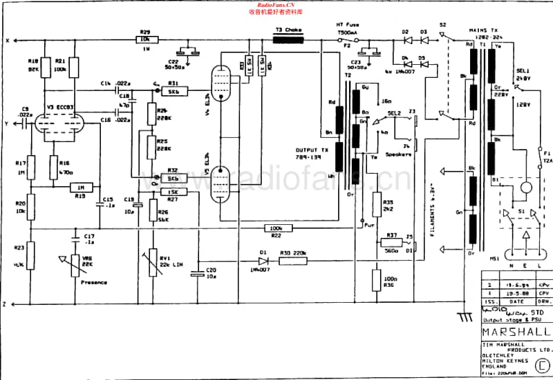 Marshall-4104-Power-Amp-Schematic电路原理图.pdf_第1页