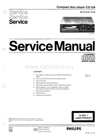 Philips-CD-104-Service-Manual电路原理图.pdf