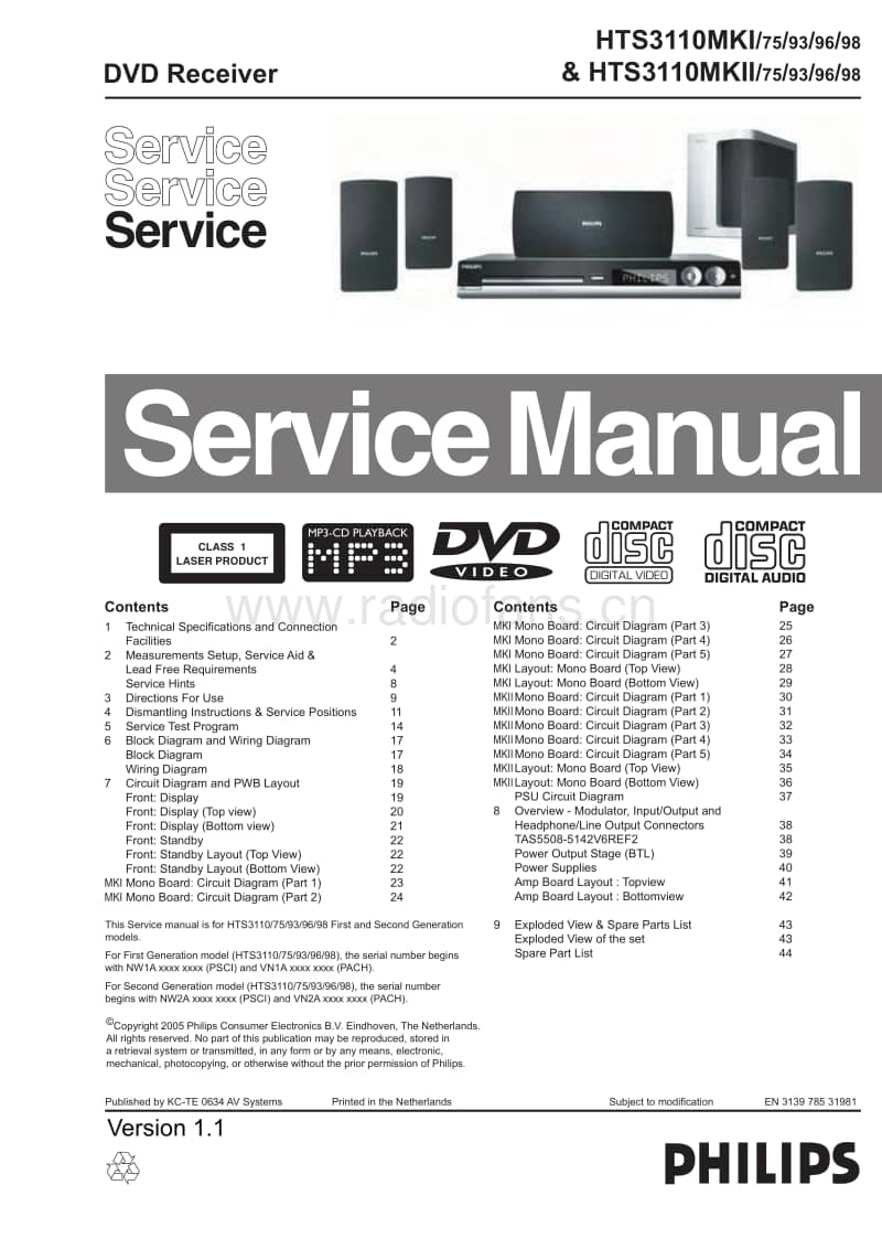 Philips-HTS-3110-Mk1-Service-Manual电路原理图.pdf_第1页