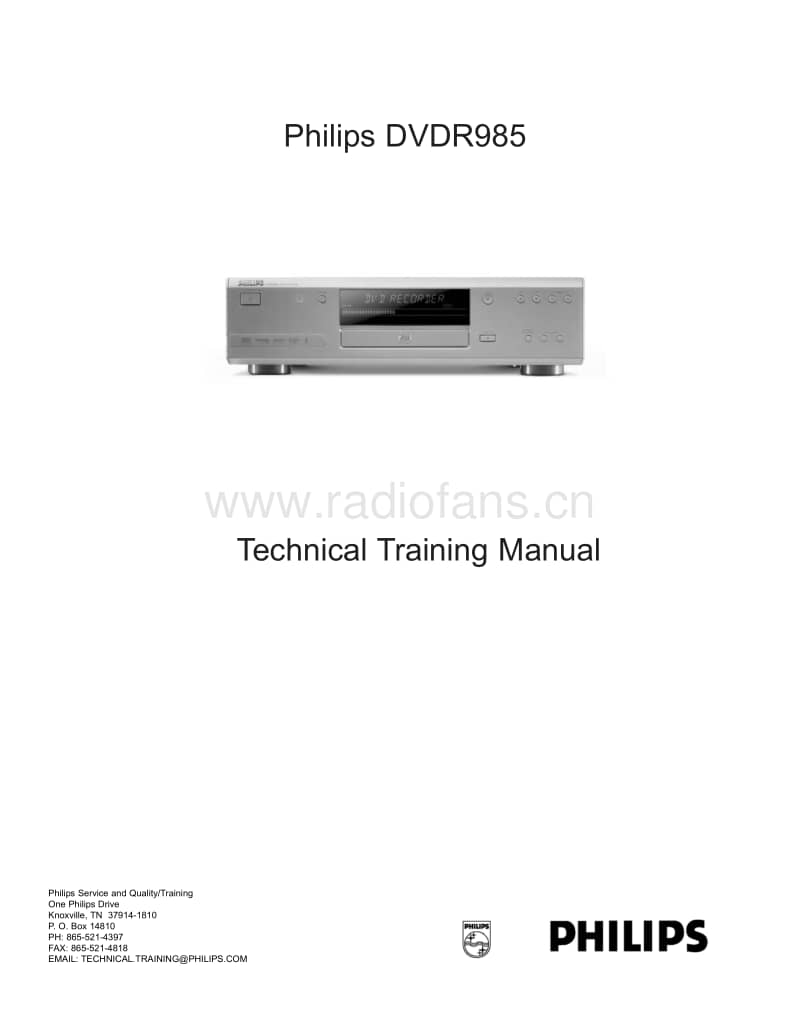 Philips-DVDR-985-Service-Manual-2电路原理图.pdf_第1页