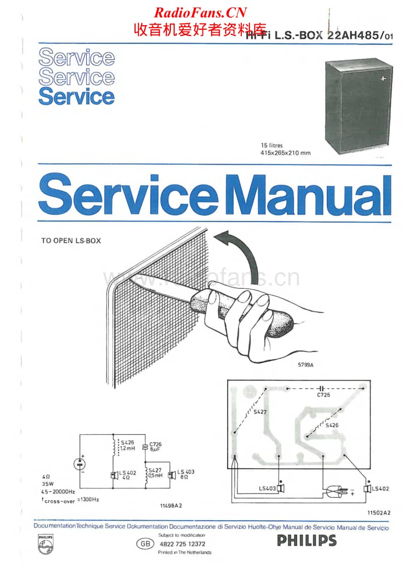 Philips-22-AH-485-Service-Manual电路原理图.pdf_第1页