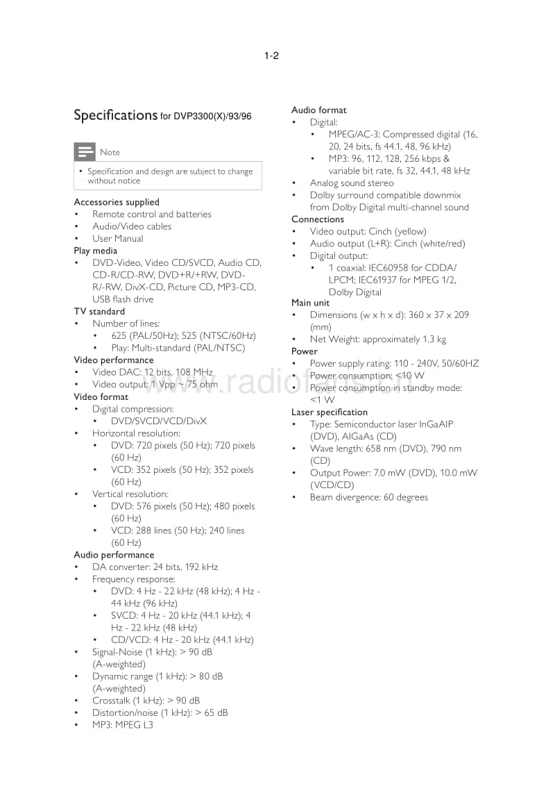Philips-DVP-3300-Service-Manual电路原理图.pdf_第3页