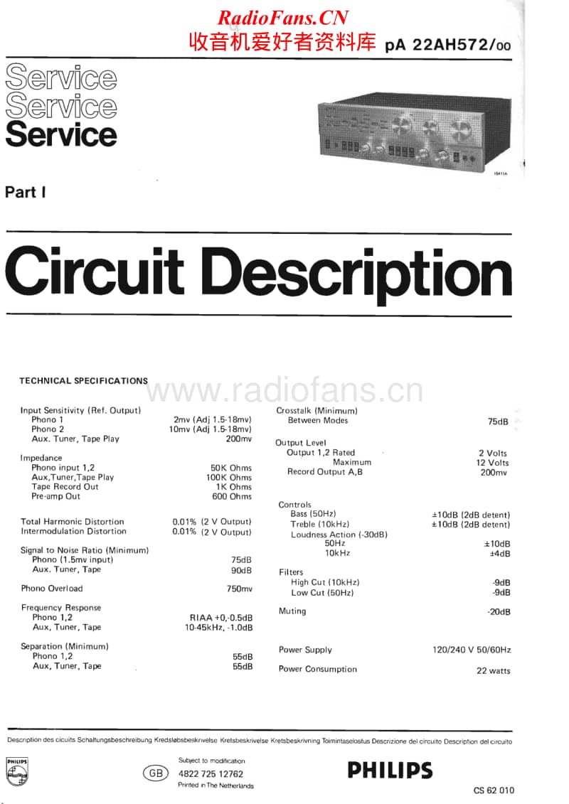 Philips-22-AH-572-Service-Manual电路原理图.pdf_第1页