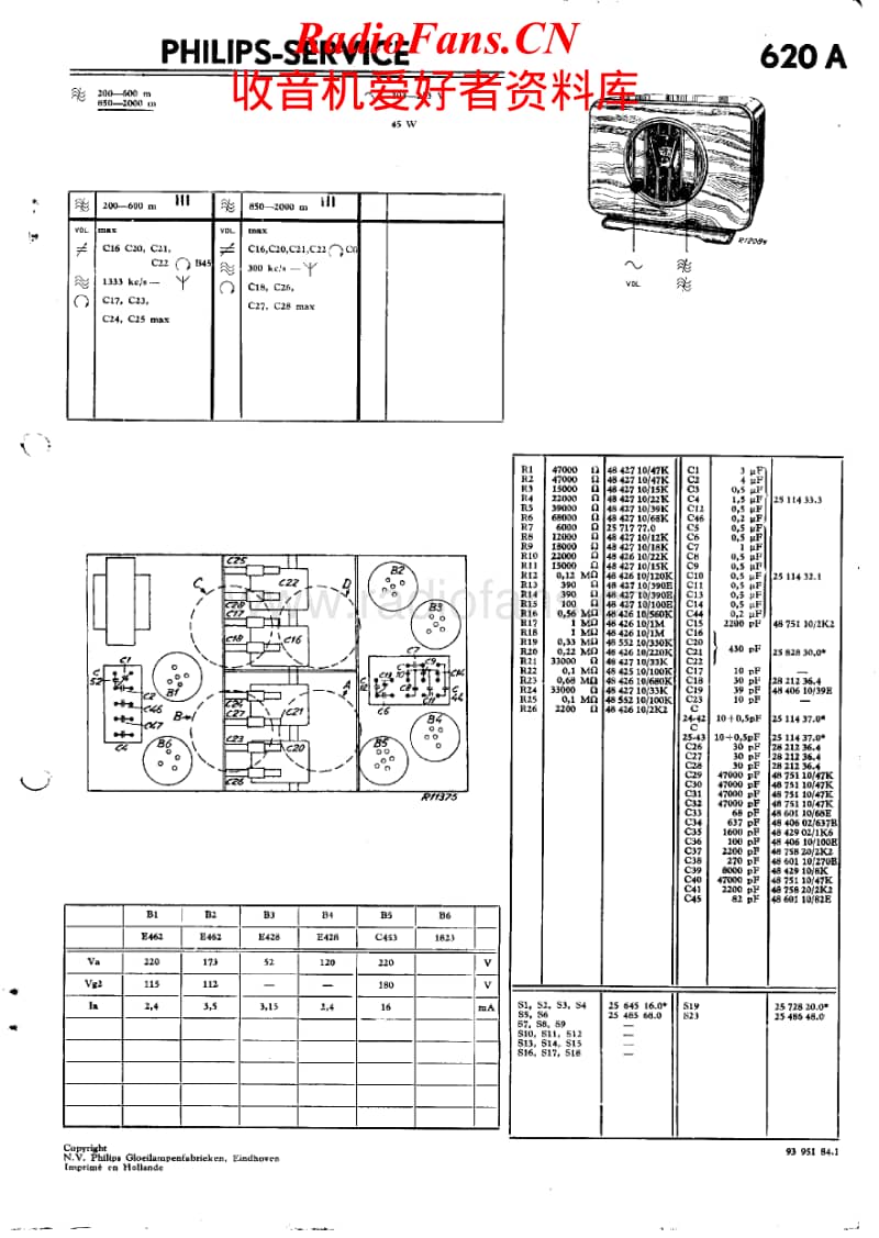 Philips-620-A-Service-Manual电路原理图.pdf_第1页