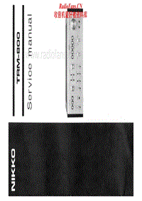 Nikko-TRM-800-Service-Manual电路原理图.pdf