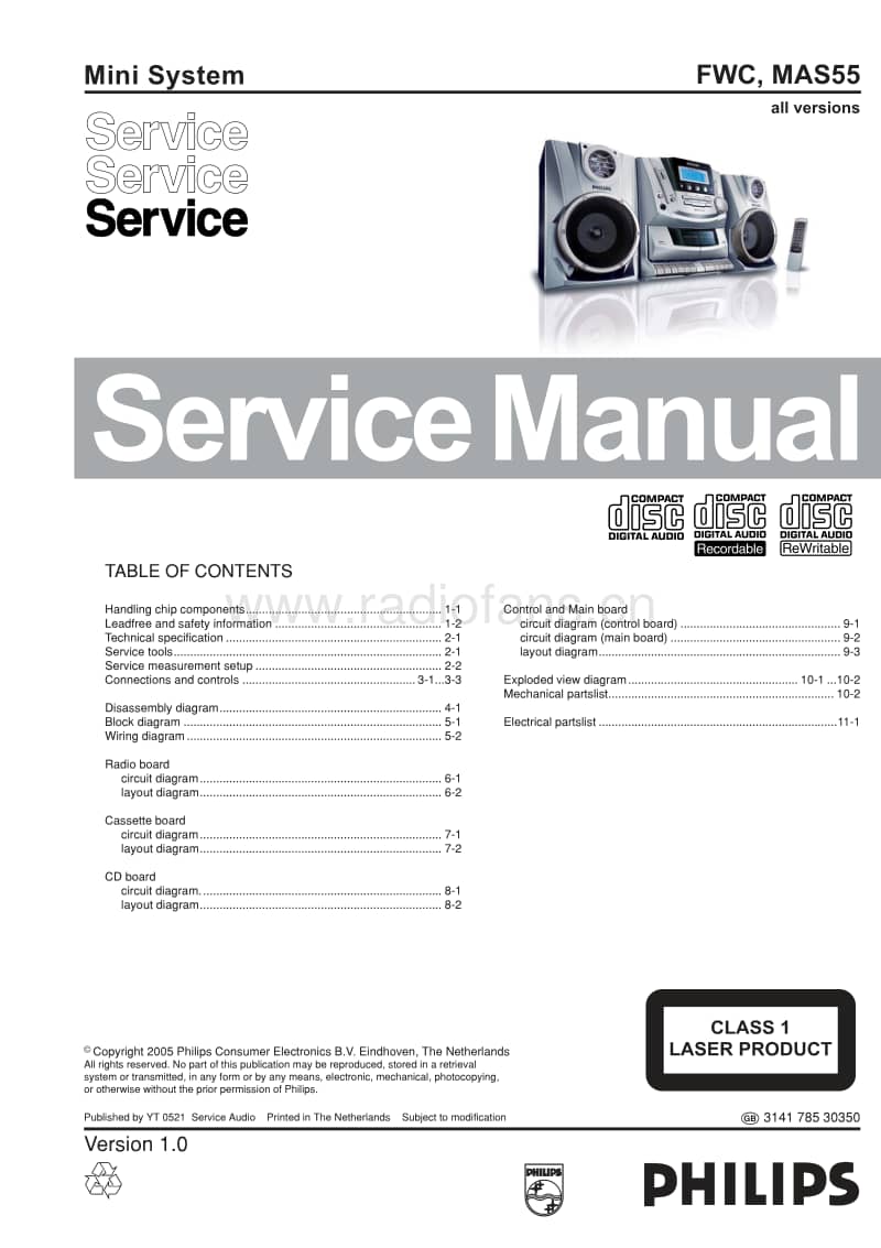 Philips-FWCMAS-55-Service-Manual电路原理图.pdf_第1页