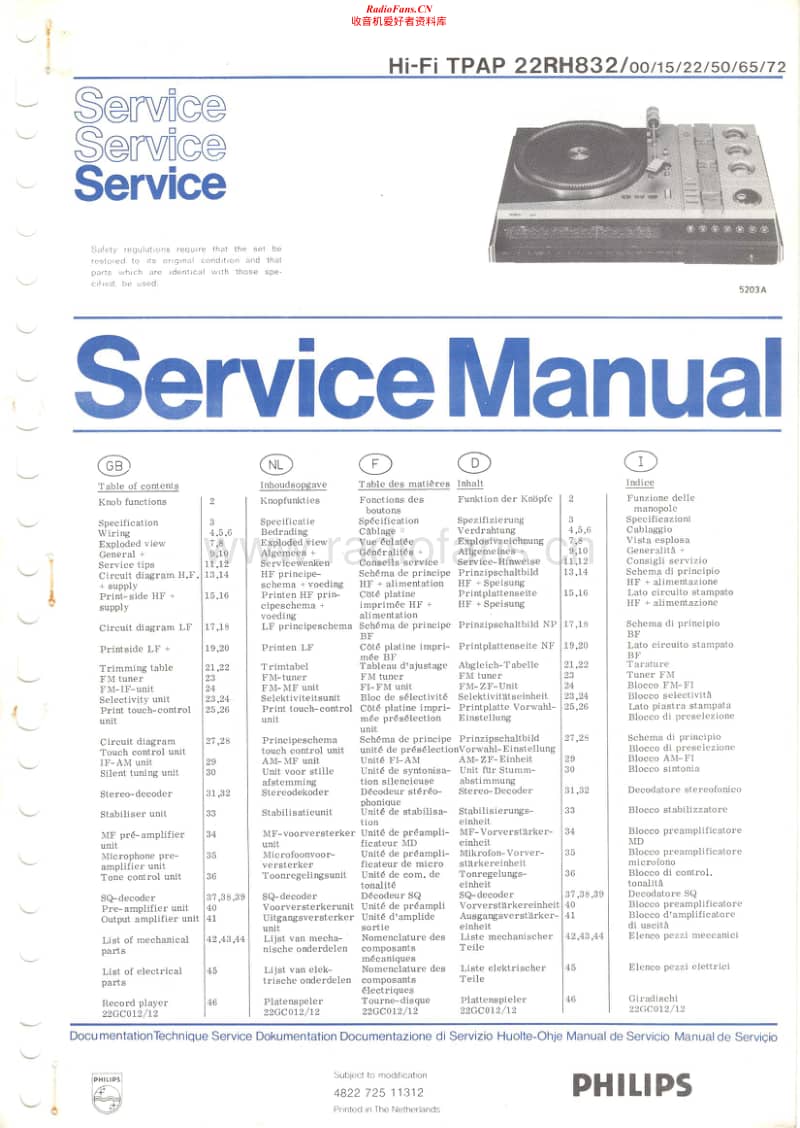 Philips-22-RH-832-Service-Manual电路原理图.pdf_第1页