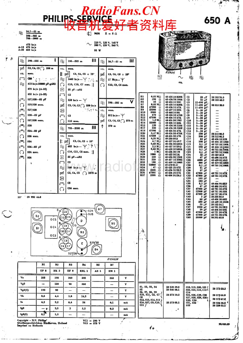 Philips-650-A-Service-Manual电路原理图.pdf_第1页