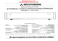 Mitsubishi-DA-A30-service-manual电路原理图.pdf