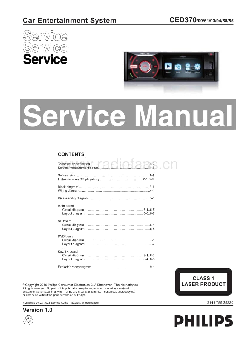 Philips-CED-370-Service-Manual电路原理图.pdf_第1页